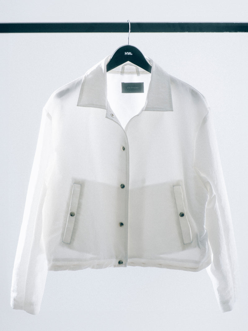 Cropped Creased Coach Jacket